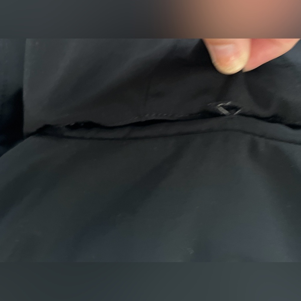 Jones New York Coat Anorak Black Tan Lined Detachable Hood Short Coat SZ:XS-S - Picture 6 of 9